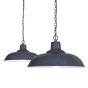 Portland Bedroom and Hallway Pendant Light Leaden Grey Slate - Soho Lighting