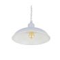 Portland Reclaimed Style Industrial Pendant Light Pale Grey