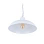 Portland Reclaimed Style Industrial Pendant Light Pure White