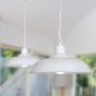 Soho Lighting Pure White Bedroom and Hallway Pendant Light  - Portland