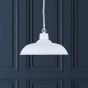 Soho Lighting Pure White Bedroom and Hallway Pendant Light  - Portland