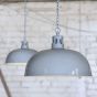 French Grey Rustic Dome Dining Room Pendant Light - Berwick - Soho Lighting