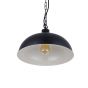 Berwick Rustic Dome Pendant Light Matt Black