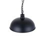 Matt Black Rustic Dome Dining Room Pendant Light - Berwick - Soho Lighting