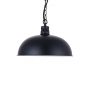 Matt Black Rustic Dome Dining Room Pendant Light - Berwick - Soho Lighting