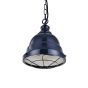 Ganton Vintage Cage Pendant Light Squid Ink Blue