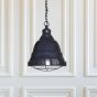 Squid Ink Navy Blue Cage Landing Pendant Light - Ganton - Soho Lighting