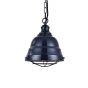 Squid Ink Navy Blue Cage Landing Pendant Light - Ganton - Soho Lighting