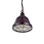 Ganton Vintage Cage Pendant Light Mulberry Red