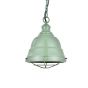 Chalk Mint Green Vintage Cage Landing Pendant Light - Ganton - Soho Lighting