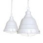 white industrial pendant light