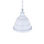 Pure White Vintage Caged Landing Pendant Light - Ganton - Soho Lighting