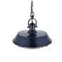 Brewer Cage Industrial Kitchen Island Pendant Light Squid Ink Navy Blue - Soho Lighting