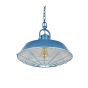Brewer Cage Industrial  Pendant Light Aston Blue