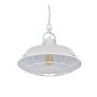 Brewer Cage Industrial  Pendant Light Clay White