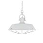 Clay White Cream Cage Industrial Kitchen Island Pendant Light - Brewer Cage - Soho Lighting