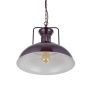 Regent Vintage Kitchen Pendant Light Mulberry Red