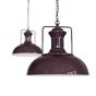 Mulberry Red Burgundy Vintage Kitchen Pendant Light - Regent - Soho Lighting