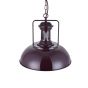 Mulberry Red Burgundy Vintage Kitchen Pendant Light - Regent - Soho Lighting