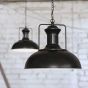 Matt Black Vintage Kitchen Pendant Light - Regent - Soho Lighting