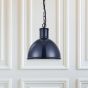 Wardour Industrial Bay Pendant Light Squid Ink Navy Blue - Soho Lighting