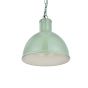 Wardour Industrial Bay Pendant Light Chalk Green