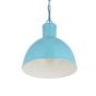 Wardour Industrial Bay Pendant Light Duck Egg Blue