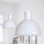 Pure White Industrial Hallway Pendant Light - Wardour - Soho Lighting