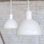 Pure White Industrial Hallway Pendant Light - Wardour - Soho Lighting