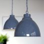 Leaden Grey Vintage Pendant Light - Oxford - Soho Lighting