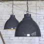 Leaden Grey Vintage Pendant Light - Oxford - Soho Lighting