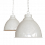 Clay White Cream Vintage Pendant Light - Oxford - Soho Lighting