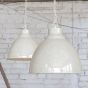 Clay White Cream Vintage Pendant Light - Oxford - Soho Lighting
