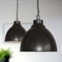 Matt Black Vintage Pendant Light - Oxford - Soho Lighting