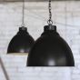 Matt Black Vintage Pendant Light - Oxford - Soho Lighting
