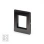 Soho Lighting Black Nickel 2 x25mm EM-Euro Module Faceplate