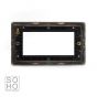 Soho Lighting Black Nickel 4 x25mm EM-Euro Module Faceplate