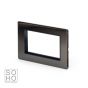 Soho Lighting Black Nickel 4 x25mm EM-Euro Module Faceplate