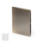 Soho Lighting Antique Brass metal 1 Gang Blanking Plate Screwless