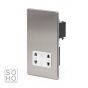 Soho Lighting Brushed Chrome Shaver Socket Dual Voltage 115/230v Wht Ins Screwless