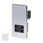 Soho Lighting Polished Chrome Shaver Socket Dual Voltage 115/230v Blk Ins Screwless