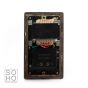 Soho Lighting Black Nickel Shaver Socket Dual Voltage 115/230v Blk Ins Screwless