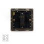 Soho Lighting Brushed Chrome 1 Gang Intermediate Switch Black Ins 10A Screwless