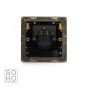 Soho Lighting Brushed Chrome 1 Gang 20A Double Pole Switch Blk Ins Screwless