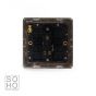 Soho Lighting Polished Chrome 1 Gang 2 Way 10A Light Switch Blk Ins Screwless