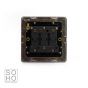 Soho Lighting Polished Chrome Extractor Fan Isolator Switch Black Ins Screwless