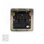Soho Lighting Polished Chrome 1 Gang 20A Double Pole Switch Blk Ins Screwless