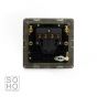 Soho Lighting Polished Chrome 1 Gang 20A Double Pole Switch Flex Outlet Blk Ins Screwless