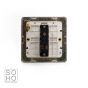 Soho Lighting Polished Chrome 1 Gang 2 Way 10A Light Switch Wht Ins Screwless