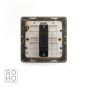 Soho Lighting Polished Chrome 1 Gang Intermediate Switch White Ins 10A Screwless